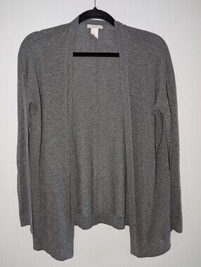 Gray Open-Front Cardigan H&M